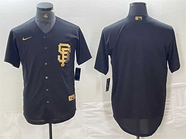 Mens San Francisco Giants Blank Black Cool Base Stitched Baseball Jersey->san francisco giants->MLB Jersey